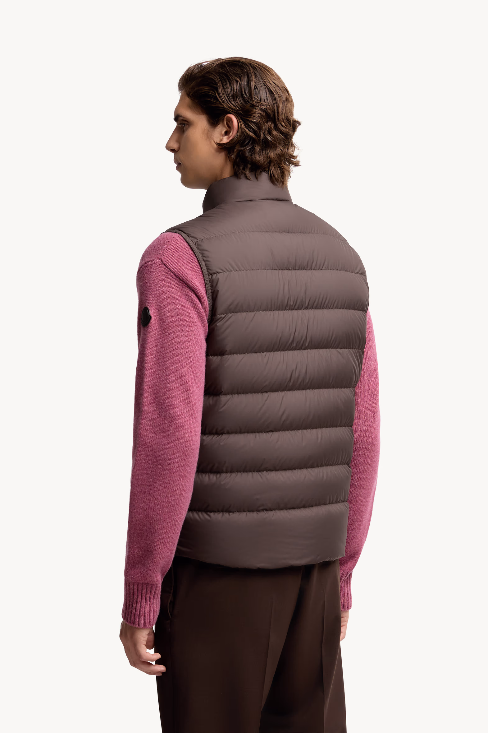 Treompan Down Vest Men Brown Moncler 5